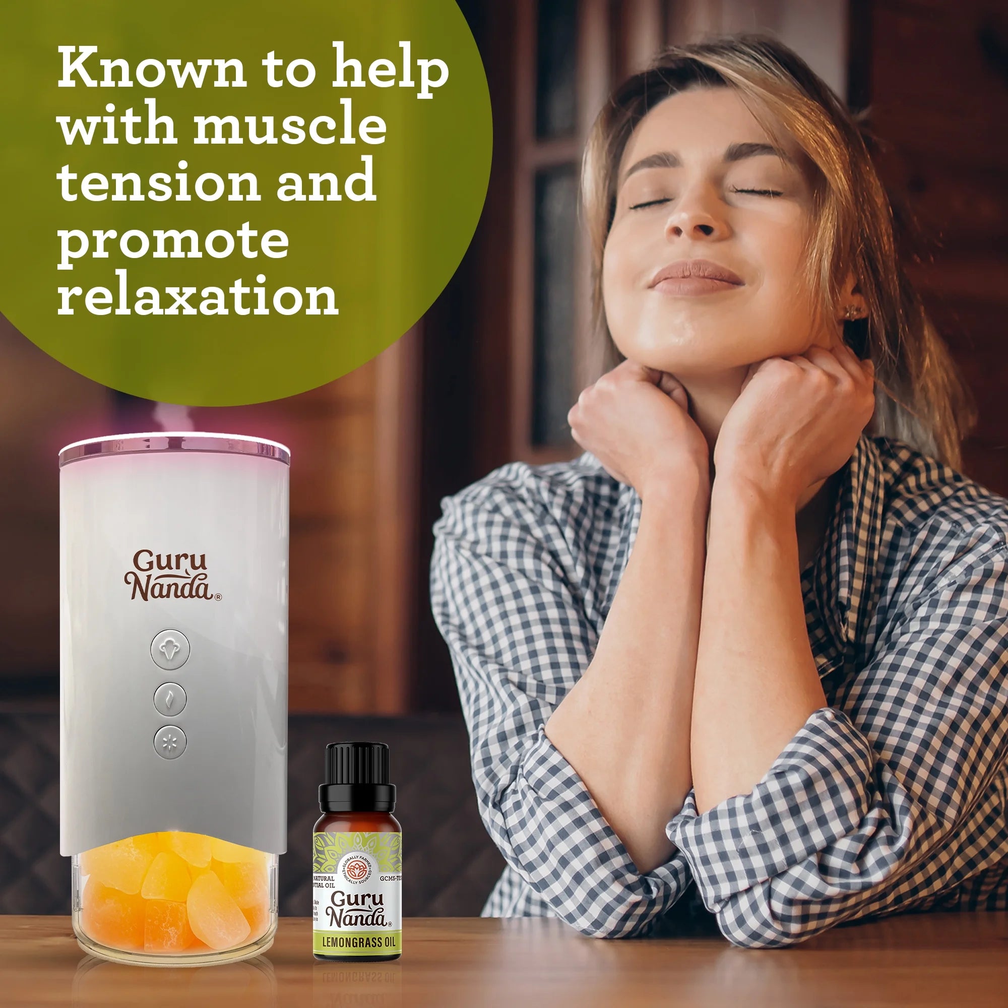 100% Pure & Natural Lemongrass Essential Oil for Aromatherapy & Diffuser - 15Ml