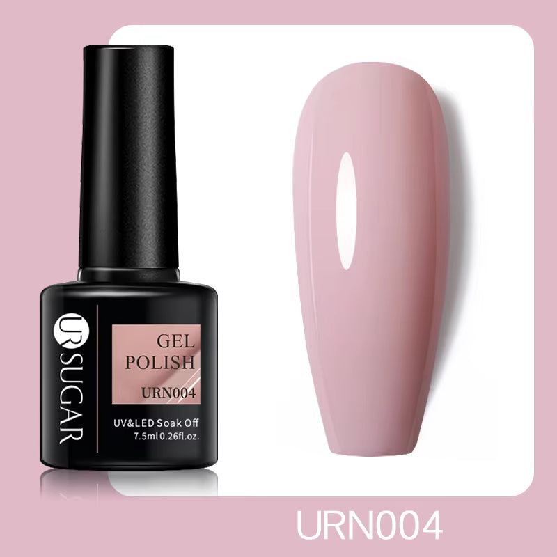 7.5Ml Champagne Gold Reflective Gel Nail Polish Bright Sparkling Glitter French Semi Permanent Nail Painting UV Gel