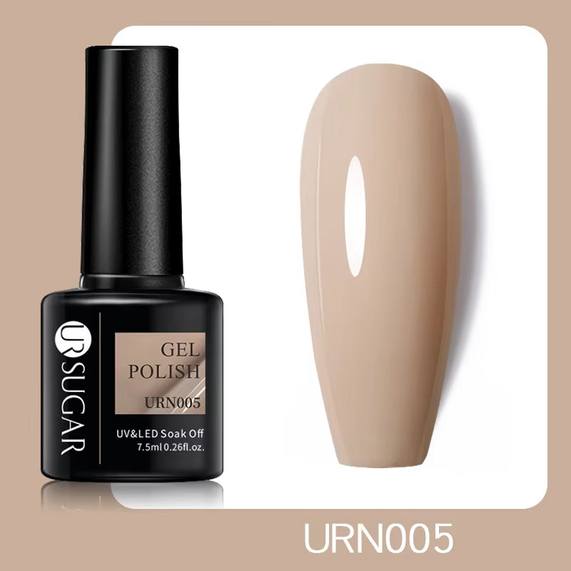 7.5Ml Champagne Gold Reflective Gel Nail Polish Bright Sparkling Glitter French Semi Permanent Nail Painting UV Gel