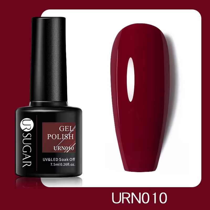 7.5Ml Champagne Gold Reflective Gel Nail Polish Bright Sparkling Glitter French Semi Permanent Nail Painting UV Gel