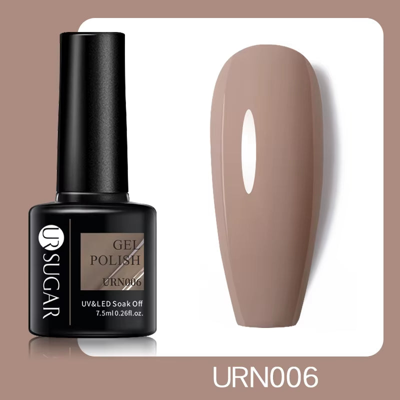 7.5Ml Champagne Gold Reflective Gel Nail Polish Bright Sparkling Glitter French Semi Permanent Nail Painting UV Gel